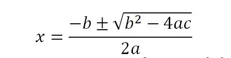 Sridharacharya Formula