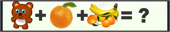 Banana, Orange and Teddy Bear Puzzle Quiz Questions Answer